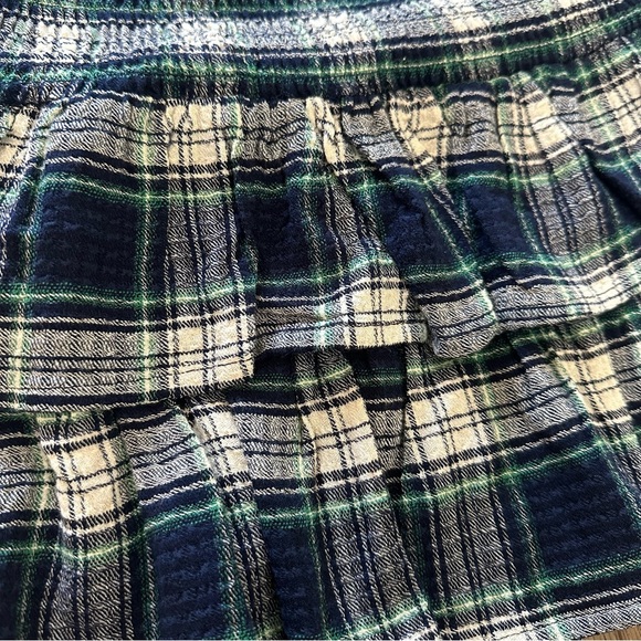 NWT! Art Class Girl’s Gingham Skirt, Plaid, Navy, White, Green, Lined, - Picture 2 of 7